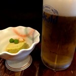 八乃屋 - 生ビールとお通し