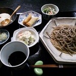 純手打ち十割そば 蕎澤 - 豆ふづくし９５０円＋１００円。