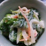 純手打ち十割そば 蕎澤 - ごまみ和え。