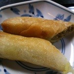 純手打ち十割そば 蕎澤 - 卯の花の春巻き。