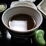 純手打ち十割そば 蕎澤 - 蕎麦つゆの蕎麦湯割り。