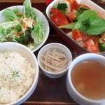 Kobokafe - 日替わりランチ（チキンと野菜のメキシカンサルサ）　780円