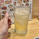 鮨・酒・肴 杉玉 - メガハイボールのサイズ感♪