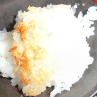 銀座米料亭 八代目儀兵衛 - 翁霞　２杯目からはおこげ付き