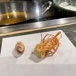 好し智 - 車海老の頭、味噌