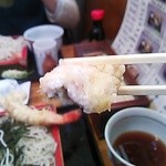 きそば 柏屋 - 穴子　厚みも、香ばしい香りも有り　旨し♪