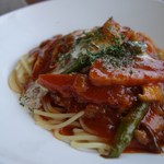 サクラ - トマトクリームスパめちゃ美味