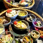 仙人小屋 - 料理写真:今日の料理(もずくの酢の物がセロリに変わってました。)