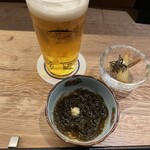 小皿のまぐろとさば。 - 