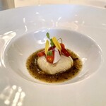 トゥールダルジャン - セート風り・ドゥ・ヴォーとモンサンミッシェルのブレゼ　マジョラムとシトロンのソース