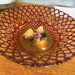 スシコーヒー - 鮑とじゅんさい