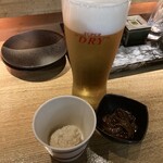 にほんいち水産直営 居酒屋あらた - ビールとお通し