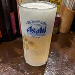 粉ひで - キンキンに冷やしてくれる生ビールは最高