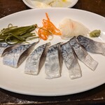 粉ひで - この日のおススメのしめさば。