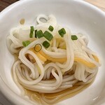 ロースカツ定食 修 - 小鉢にソーメン！