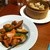 酒茶房　福耳 - 料理写真:黒胡椒の効いた四川麻婆豆腐は、程よい辛さでスパイシーです。豆豉の風味が味わいに深みを持たせています。