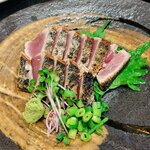 鮒忠 - カツオの塩焼き、魚もバツグンに美味しい