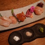 鶏一途 - 鶏の刺身