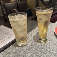 ビストロあじと - ハイボールとシードルです。