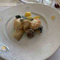 四川 - 海老とズッキーニのマヨネーズソース
