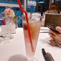 IL PINOLO 梅田 - ライチのお酒！期間限定みたい……。氷に色がついてて夏らしくて超可愛い！