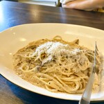 ピッツエリアバール　CACTUS　D'ORO - ・4種のキノコのポルチーニクリームソース　生パスタ（乾麺に変更）