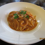 CAFE　百音 - 本日のパスタ：甘エビのクリームソース