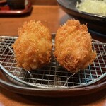 酒肴 新屋敷 - 神 佐助豚のメンチカツ