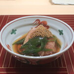 日本料理 吟 - 宮城県産野田鴨の煮物 粒マスタード仕立て