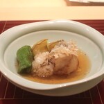 日本料理 吟 - 甘鯛と賀茂茄子と万願寺の揚げ出し