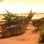 日本料理 吟 - 鮎の塩焼きアップ