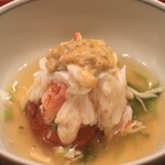 日本料理 吟 - 北海道噴火湾産毛蟹 蓮根饅頭添えアップ