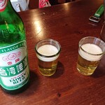 呂桑食堂 - まずは台湾ビール