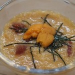 付き出し（マグロの山かけ）