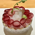 みえ田 - 刺身　アオリイカ　マコガレイ