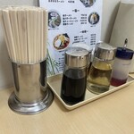 めん一番 - 卓上