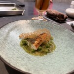 cuisine C - イサキ　らっきょう　グリーンピース