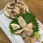 蓮 - ホッキ貝お造り