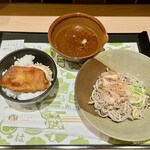 金しゃり亭 - おろしそばとソースカツ丼ミニ