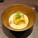 イル アオヤマ - 宍喰漁港のどぐろ、なすとなすのソース