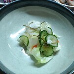 味の蔵どんつく - きゅうりとキャベツの漬物