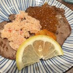 鶏ト肴 マルフク商店 - 牛タン海鮮焼き