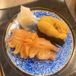 清寿司 - 赤貝、ウニ