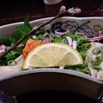 酒肴商店 アジト - 兵庫県産牡蠣ぽん酢
                                ('2014.3月)