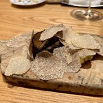 やまぐち - 蝦夷鮑のステーキと玉蜀黍のリゾット　サマートリュフ