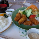 キッチン台所 - 牡蠣フライ定食￥880-