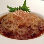中国料理 四川飯店 - クラゲの冷菜　甘酢風味