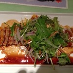 中国料理 四川飯店 - 黒豚のガーリックソース四川スタイル