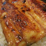 25390895 - これが生活反応的焦げ方でジワッと焼けてる所が見えます冷凍物は他に焼き色が付く前に黒く玉の様な黒焦げが幾つか付きやすく 活き鰻の焼け方と大いに違う差です(≡^∇^≡)と母の見立て
                      