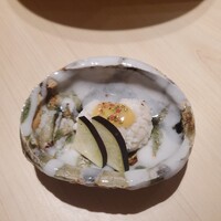 銀座 鮨 魯久 - ハモと水茄子